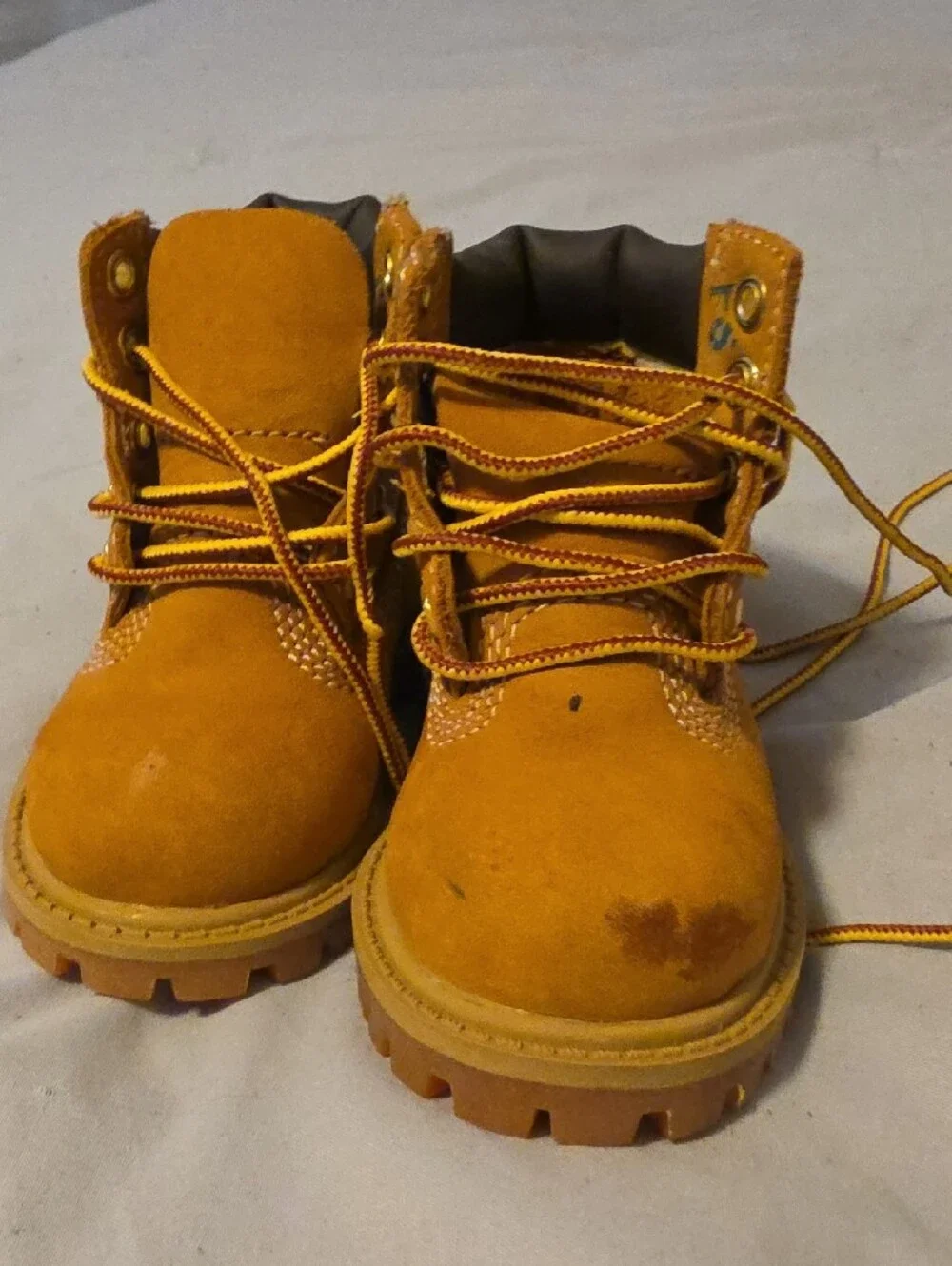 Timberland Kids Wheat Suede Lace-Up Boots